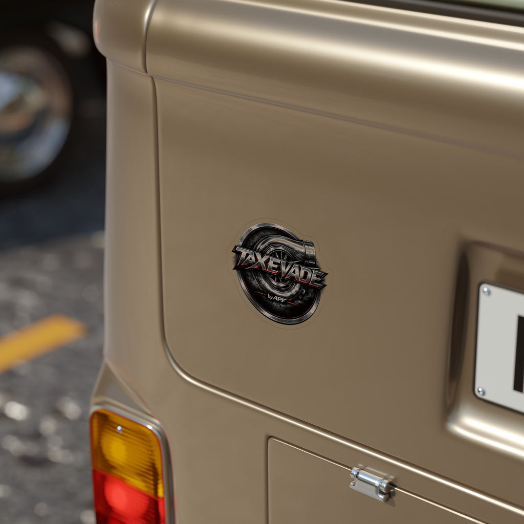 TaxEvade Nothing Stays Stock Die-Cut Decal