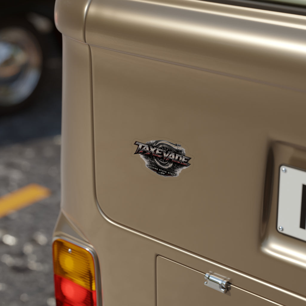 TaxEvade Nothing Stays Stock Logo Sticker