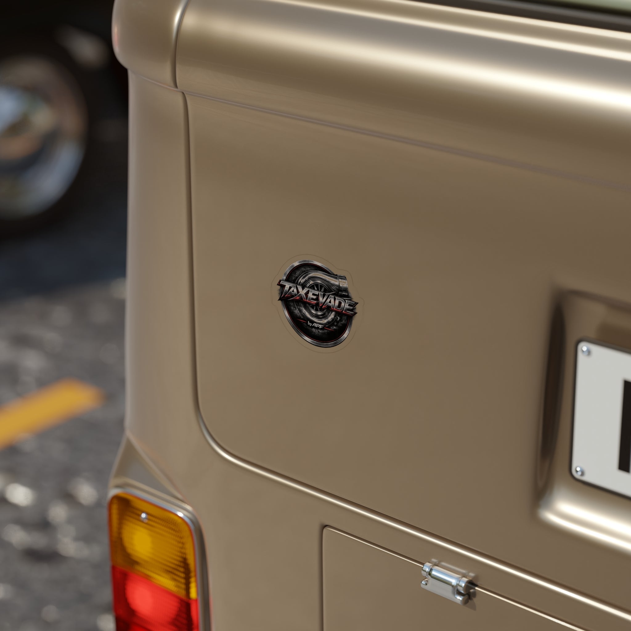 TaxEvade Nothing Stays Stock Die-Cut Decal