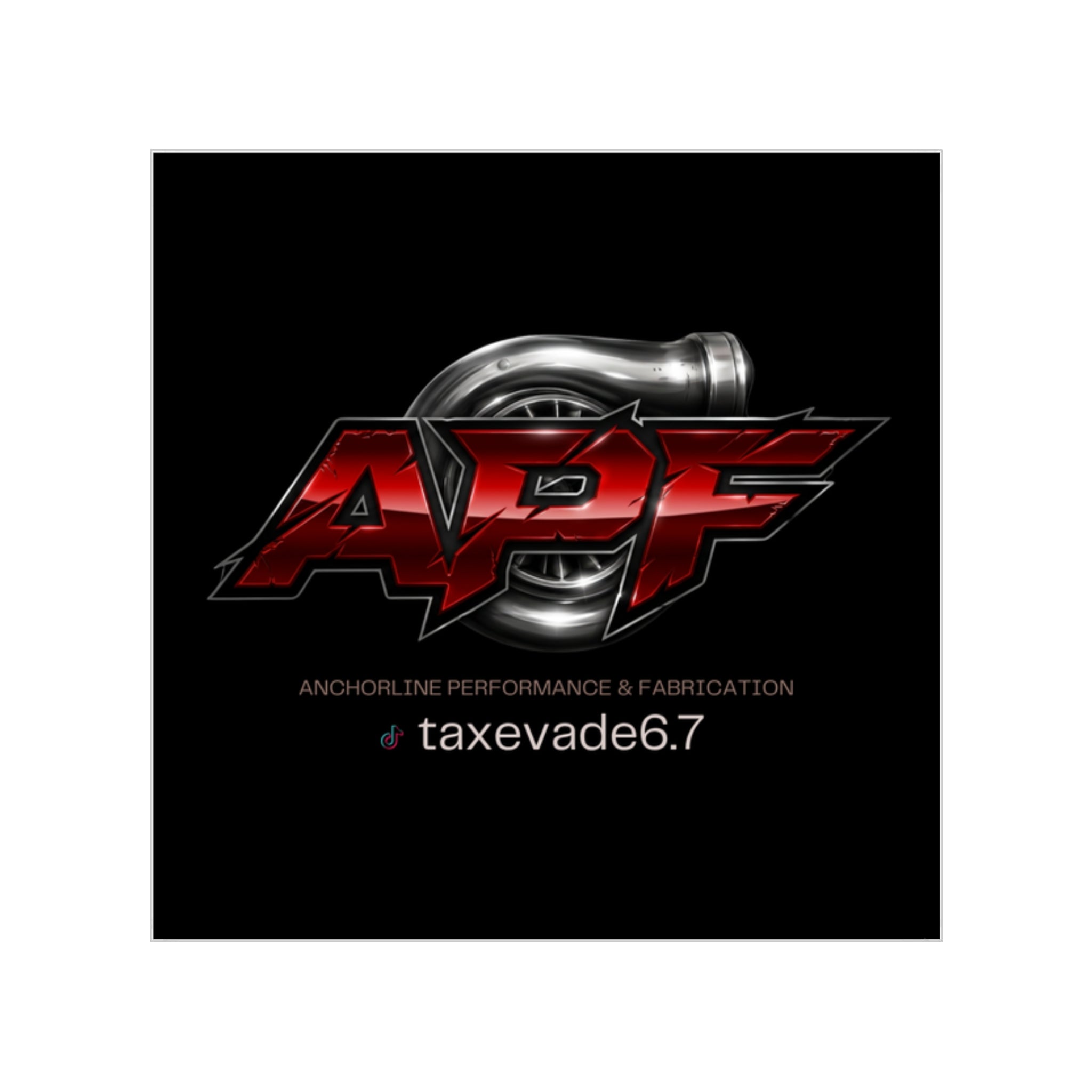 APF Turbo Logo Sticker