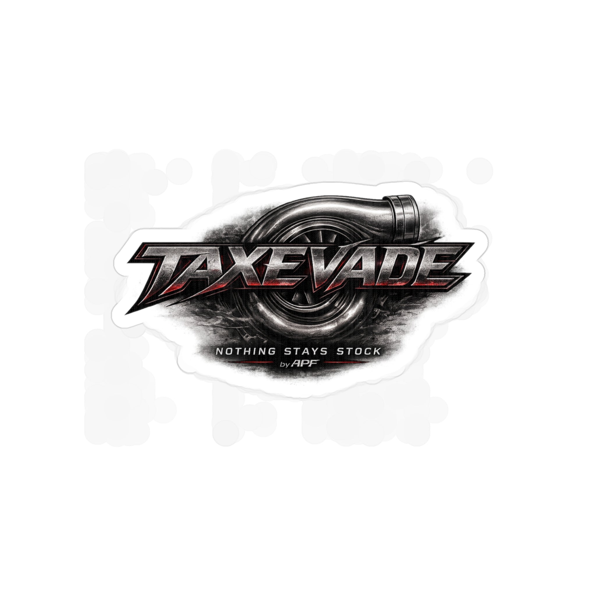 TaxEvade Nothing Stays Stock Logo Sticker