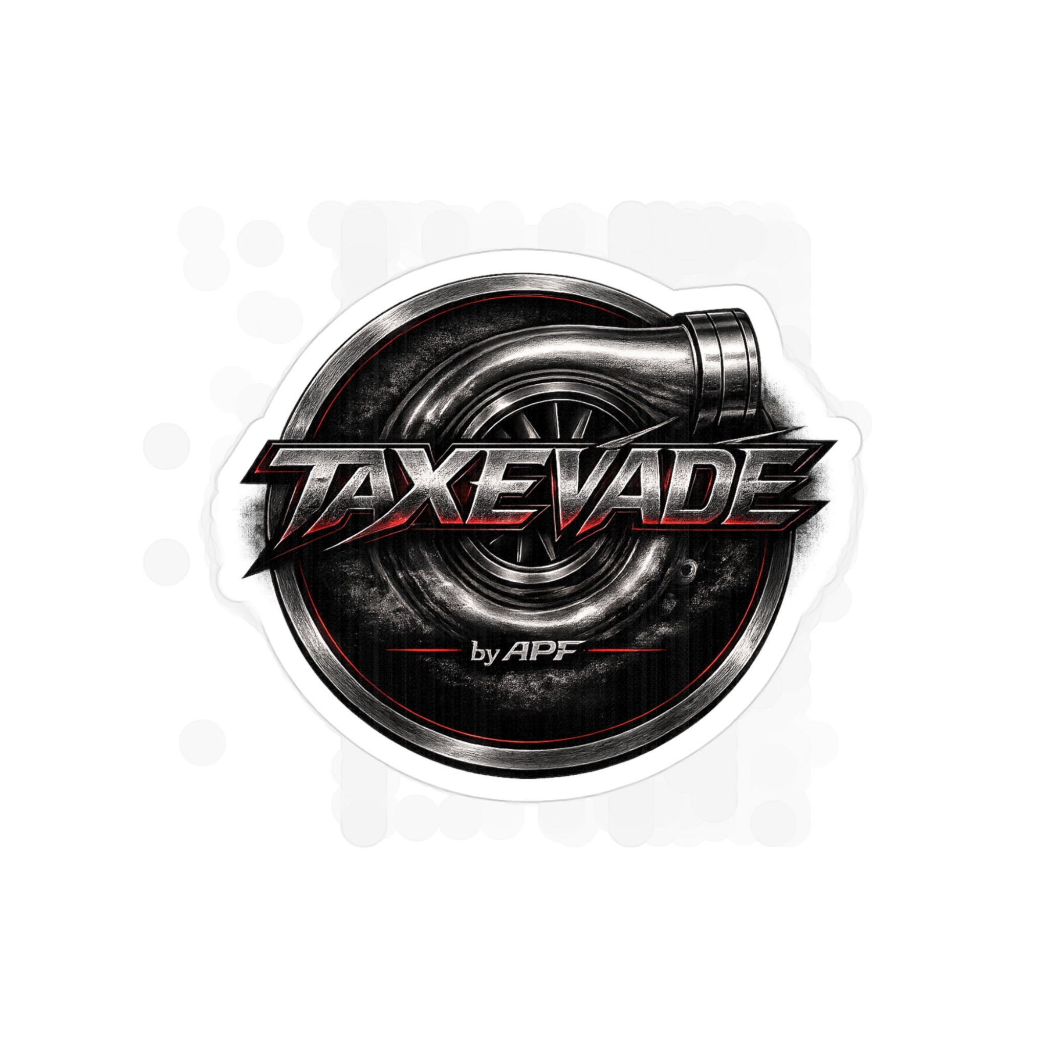 TaxEvade Nothing Stays Stock Die-Cut Decal