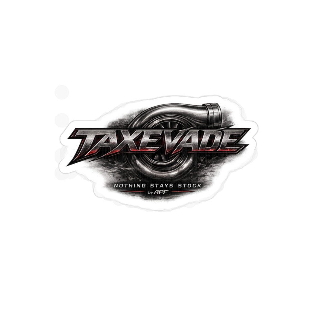 TaxEvade Nothing Stays Stock Logo Sticker
