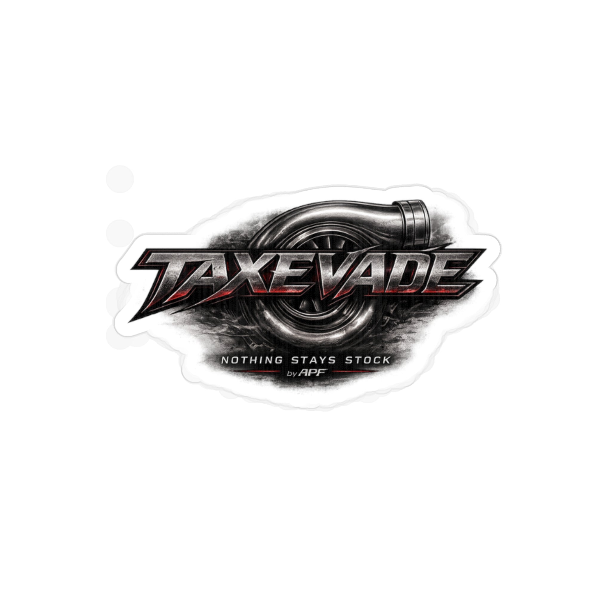TaxEvade Nothing Stays Stock Logo Sticker